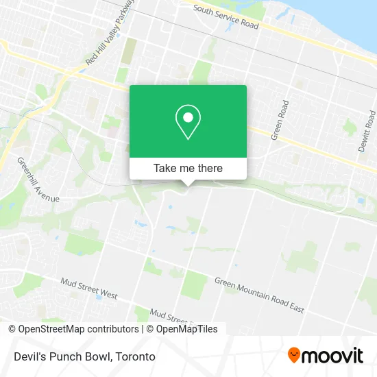 Devil's Punch Bowl map