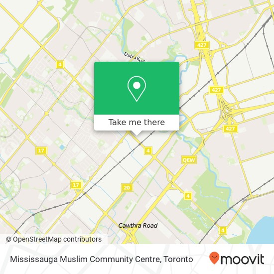 Mississauga Muslim Community Centre map