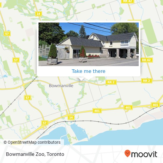 Bowmanville Zoo map