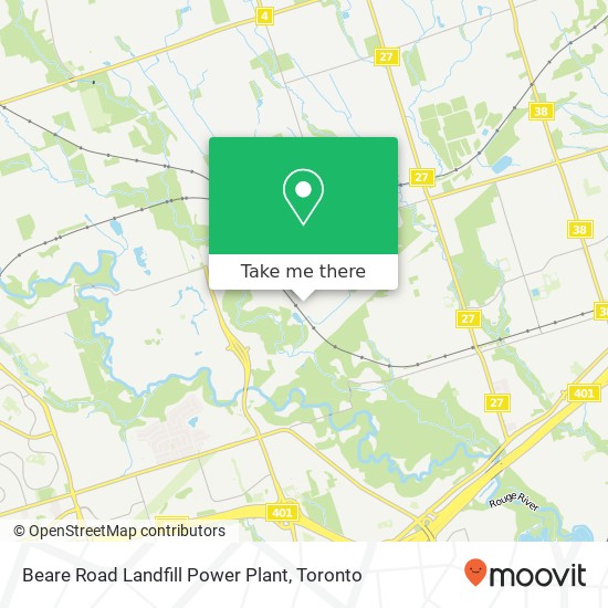 Beare Road Landfill Power Plant map