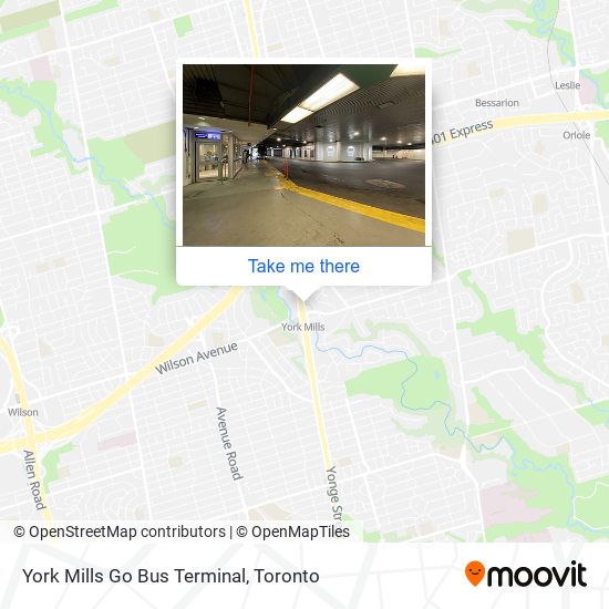 York Mills Go Bus Terminal plan
