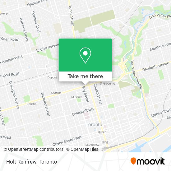 How to get to Holt Renfrew in Toronto by Bus, Subway or Train?