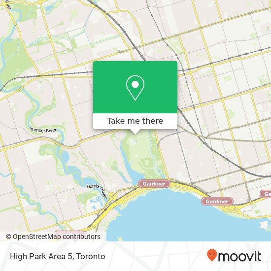 High Park Area 5 map