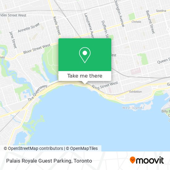 Palais Royale Guest Parking map