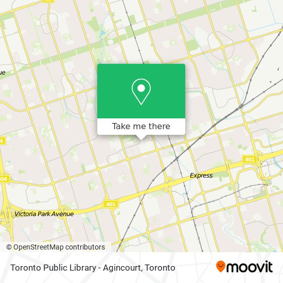 Toronto Public Library - Agincourt map
