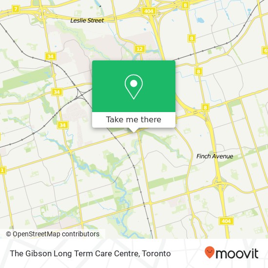 The Gibson Long Term Care Centre map