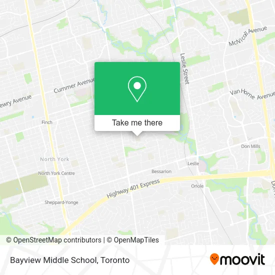 Bayview Middle School map