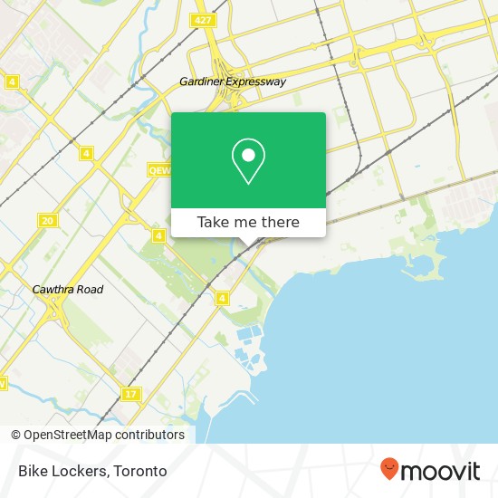 Bike Lockers map