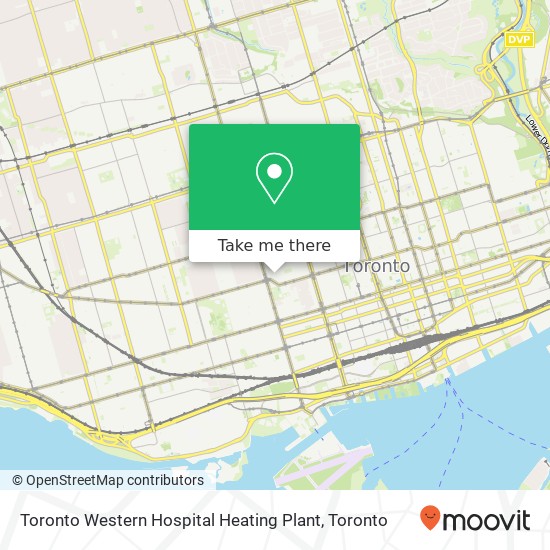 Toronto Western Hospital Heating Plant map