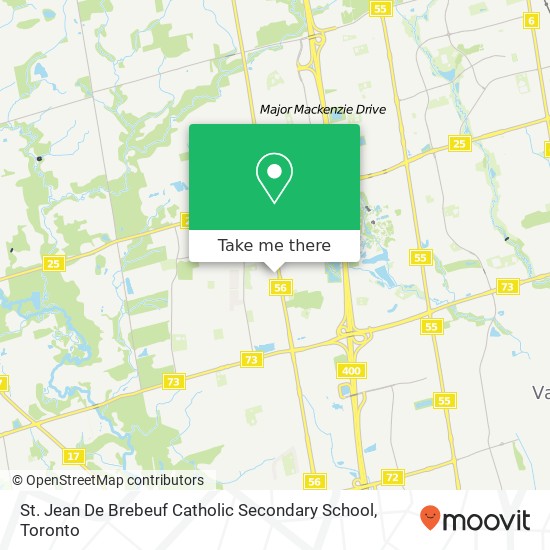 St. Jean De Brebeuf Catholic Secondary School map