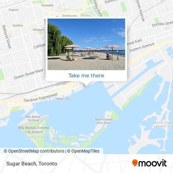 Sugar Beach map