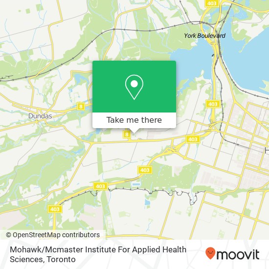 Mohawk / Mcmaster Institute For Applied Health Sciences map