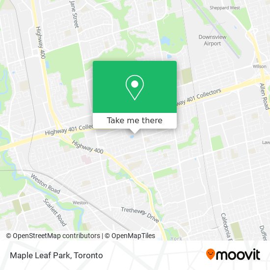 Maple Leaf Park map