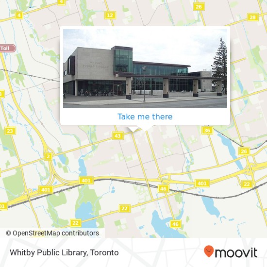 Whitby Public Library map