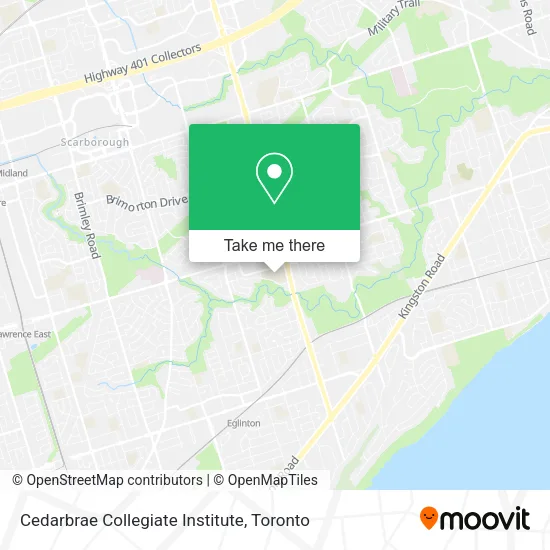 Cedarbrae Collegiate Institute map
