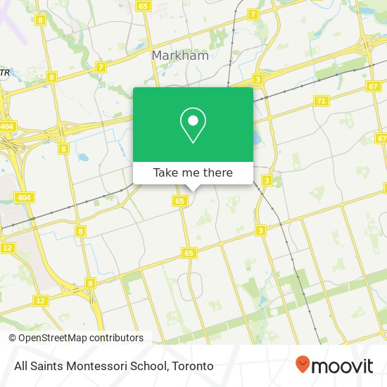 All Saints Montessori School map