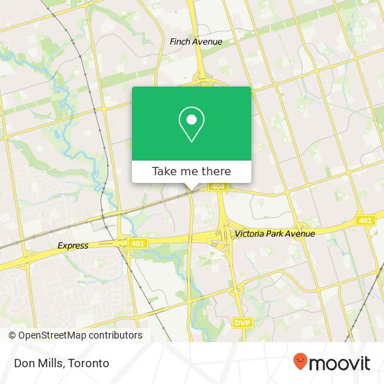 Don Mills map