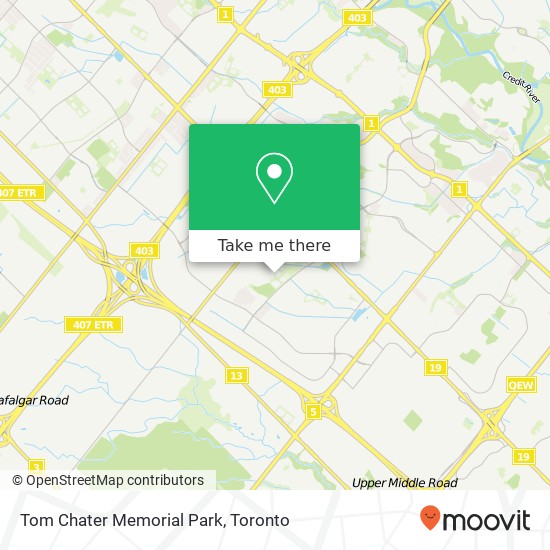 Tom Chater Memorial Park map