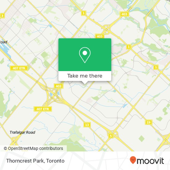 Thorncrest Park map