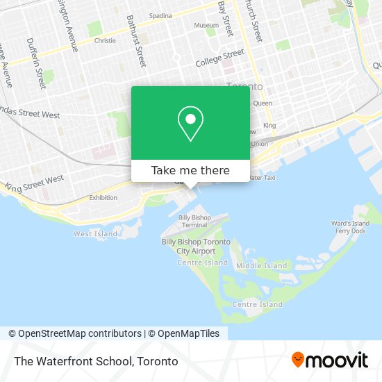 The Waterfront School map