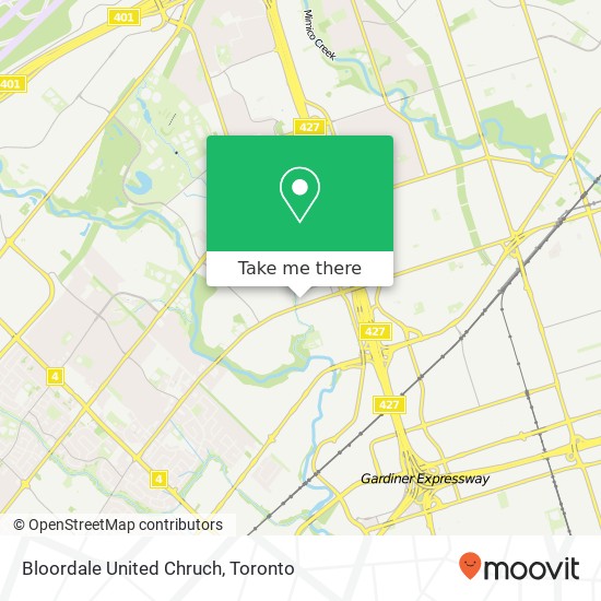 Bloordale United Chruch map