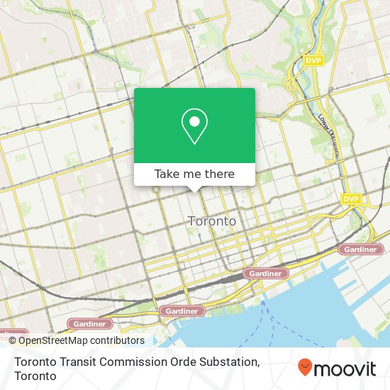 Toronto Transit Commission Orde Substation plan