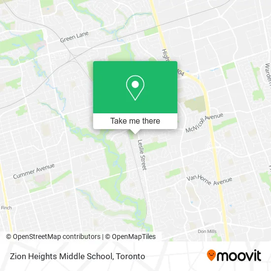 Zion Heights Middle School map