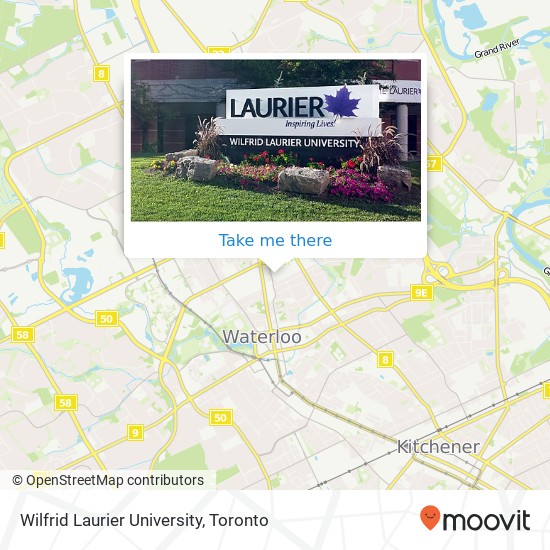 Wilfrid Laurier University map