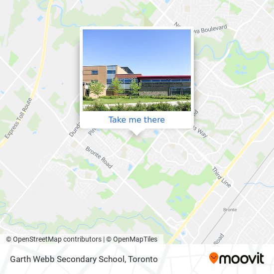 Garth Webb Secondary School map