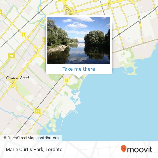 Marie Curtis Park map