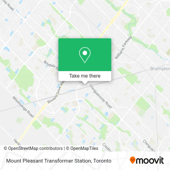 Mount Pleasant Transformer Station map