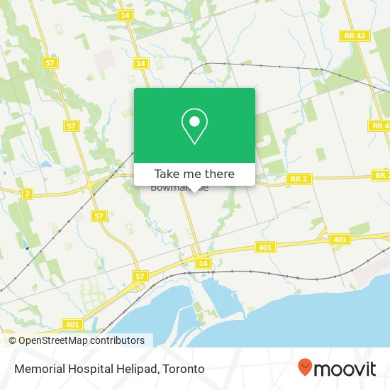 Memorial Hospital Helipad map