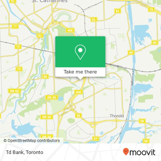 Td Bank map