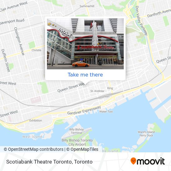 Scotiabank Theatre Toronto map