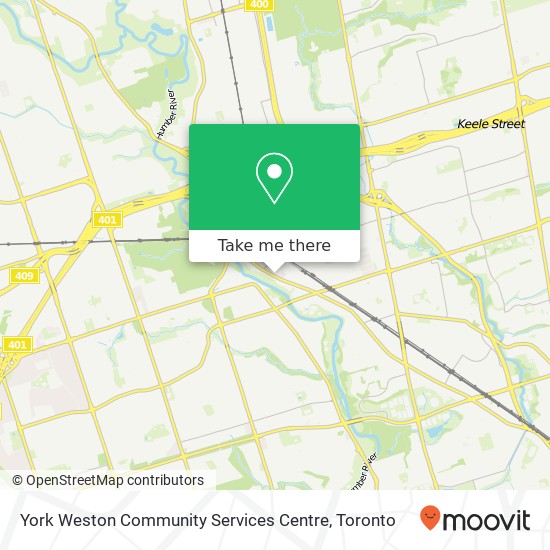 York Weston Community Services Centre map