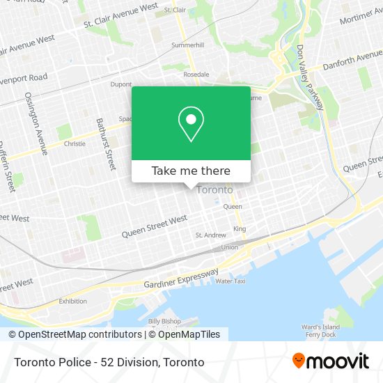 Toronto Police - 52 Division map