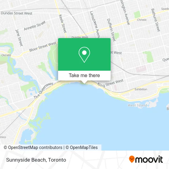 Sunnyside Beach map