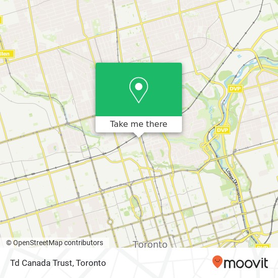 Td Canada Trust map