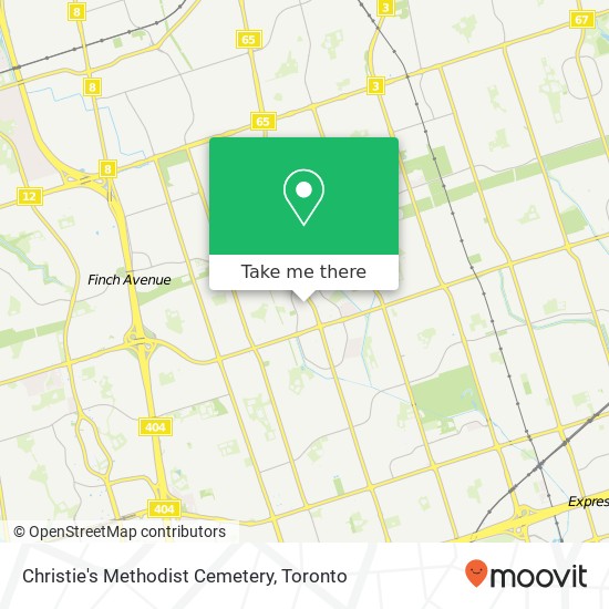 Christie's Methodist Cemetery map