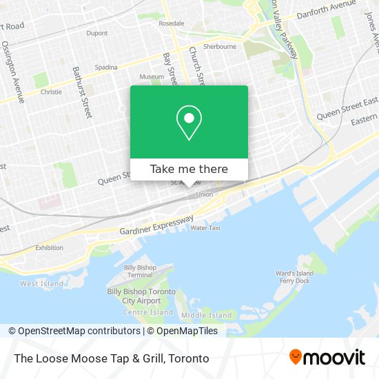 The Loose Moose Tap & Grill map