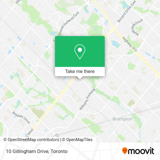 10 Gillingham Drive map