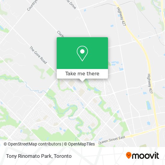 Tony Rinomato Park plan