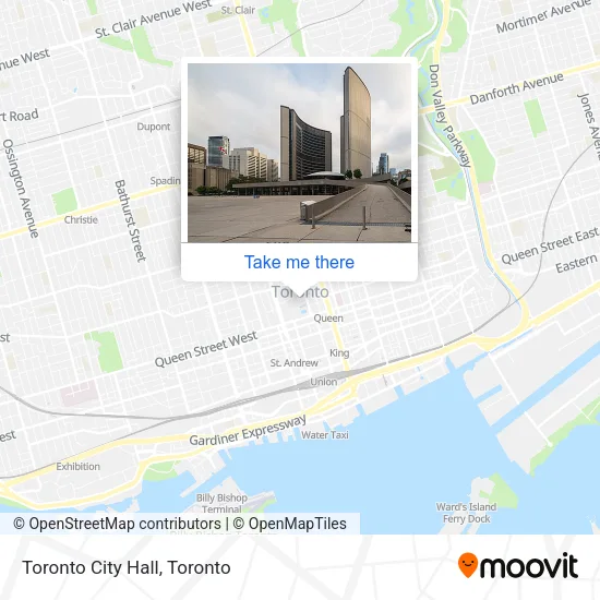 Toronto City Hall map