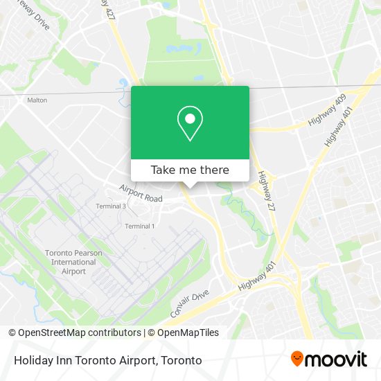 Holiday Inn Toronto Airport map
