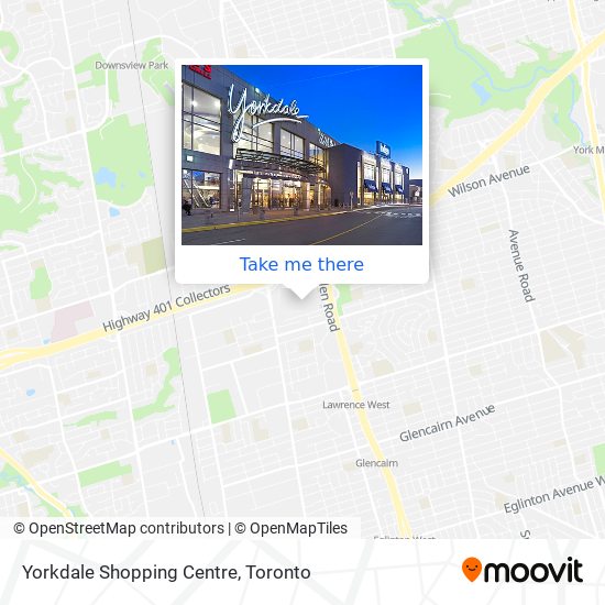 Yorkdale Shopping Centre map