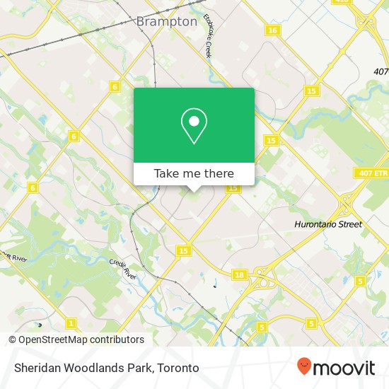 Sheridan Woodlands Park map