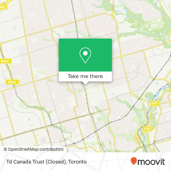 Td Canada Trust (Closed) map