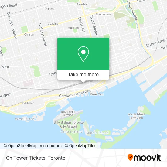 Cn Tower Tickets map