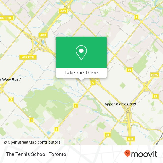 The Tennis School map