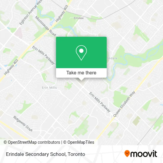 Erindale Secondary School map